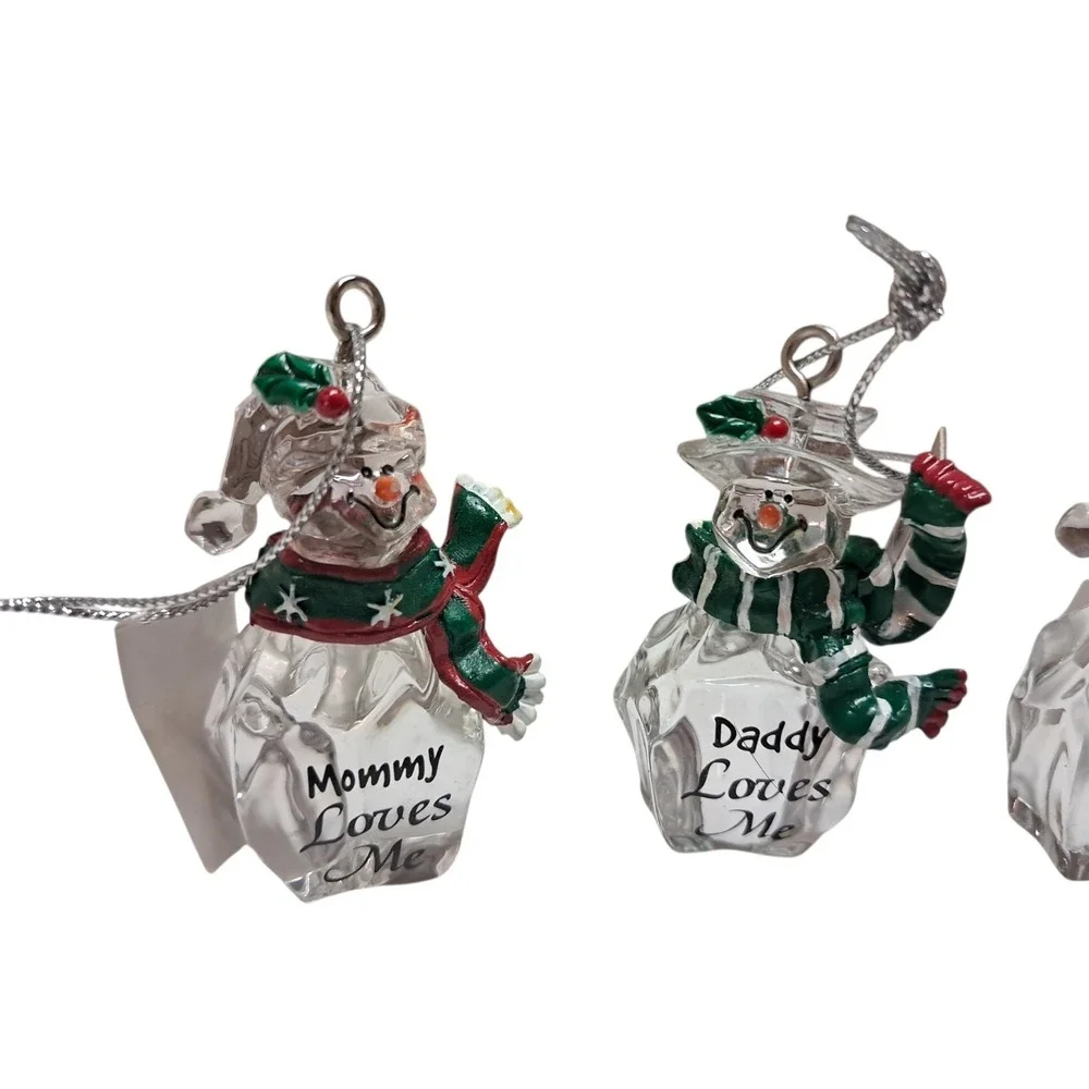 Ganz Crystal Clear‎ Acrylic Christmas Ornaments Set Of 4 About 2